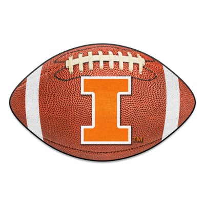 Illinois Fighting Illini Logo Brands 22" x 29.5" Football Mat