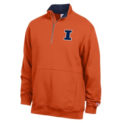  Illinois Fighting Illini Champion Fleece Quarter-Zip Pullover - Orange