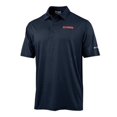  Illinois Fighting Illini Columbia Pacer Polo - Navy
