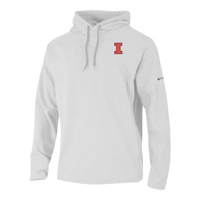  Illinois Fighting Illini Columbia Swingcraft Fleece Hoodie - White