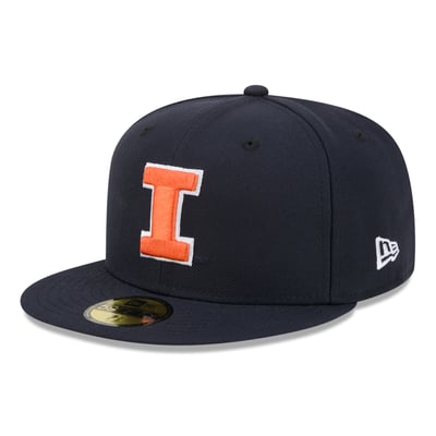 Illinois Fighting Illini New Era Core 59FIFTY Fitted Hat - Navy