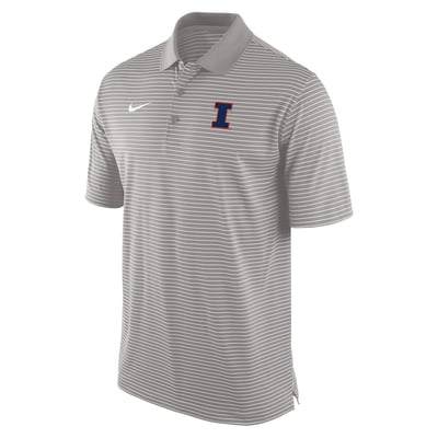 Illinois Fighting Illini Nike Dri-FIT Tour Polo - Gray