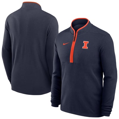 Illinois Fighting Illini Nike Basketball Victory Dri-FIT Half-Zip Pullover - Navy
