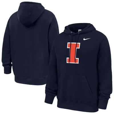 Illinois Fighting Illini Nike Club Fleece Hoodie - Navy