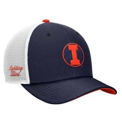 Illinois Fighting Illini Nike Legacy Mascot Adjustable Trucker Hat - Navy