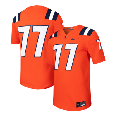  Illinois Fighting Illini Nike  Replica Football Jersey - Orange