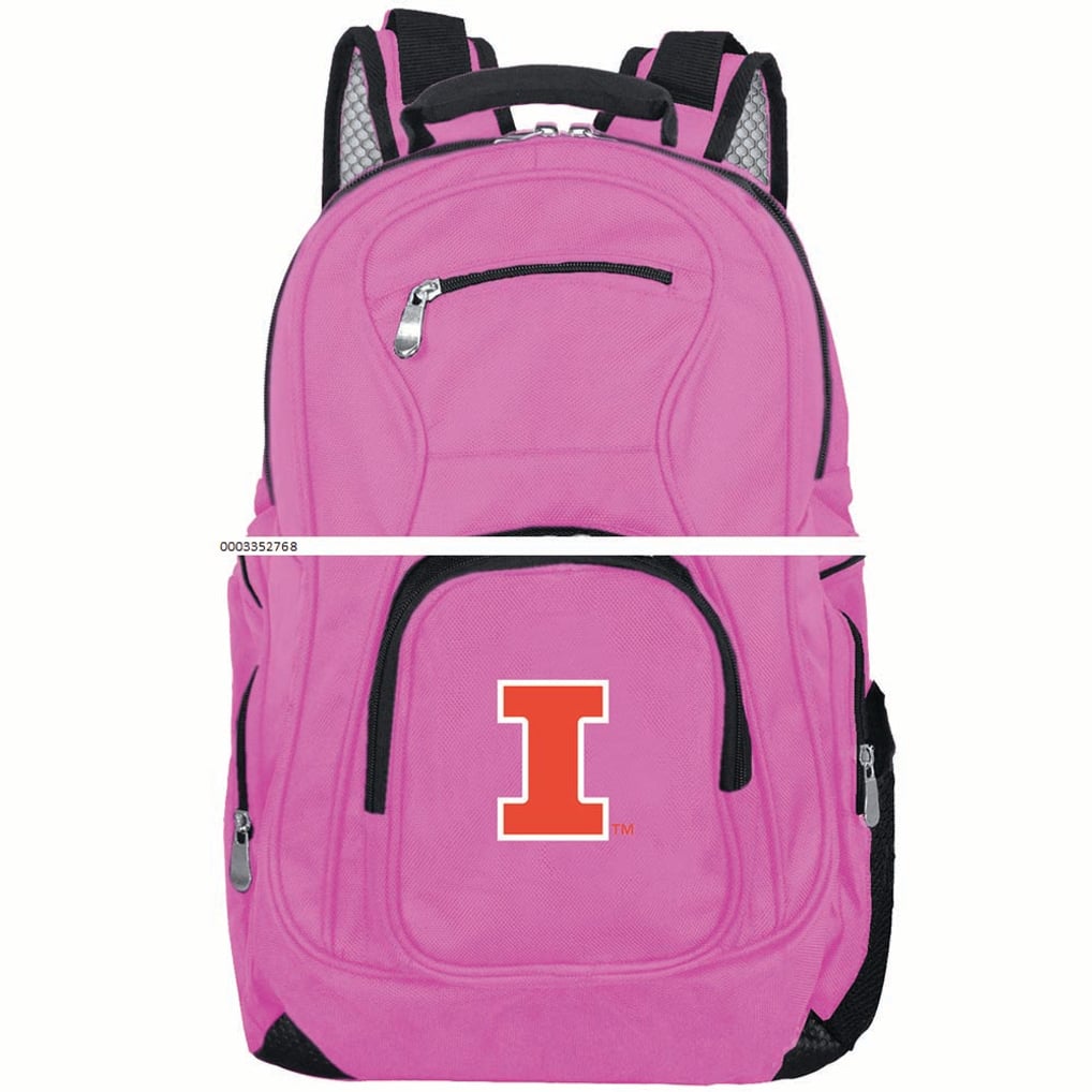 Illinois Fighting Illini MOJO Backpack Laptop - Pink