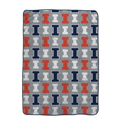 Illinois Fighting Illini Pegasus Logo Roll Oversized 66" x 95" Ultra Cozy Blanket
