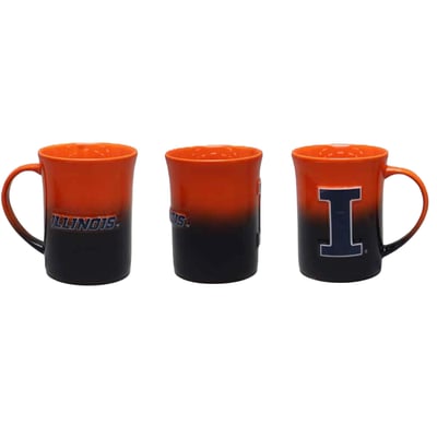 Illinois Fighting Illini The Memory Company Two-Pack 15oz. Ceramic Ombre Mug Set