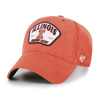 Illinois Fighting Illini '47 Unisex Accordia Corduroy MVP Adjustable Hat - Orange