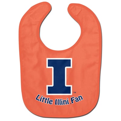Illinois Fighting Illini WinCraft Little Fan All-Pro Baby Bib