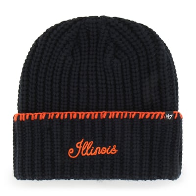  Illinois Fighting Illini '47 Women's Blanket Stitch Cuff Knit Hat - Navy