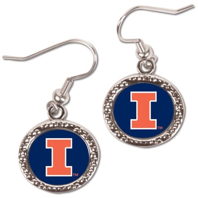 Illinois Fighting Illini WinCraft Women's Round Dangle Earrings