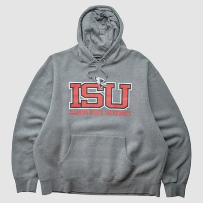 Illinois State Redbirds Jansport 2010s Hooded Pullover Sweatshirt - Gray - L by Fanatics Real Vintage