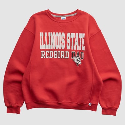 Illinois State Redbirds Russell 2010s Pullover Sweatshirt - Red - M by Fanatics Real Vintage