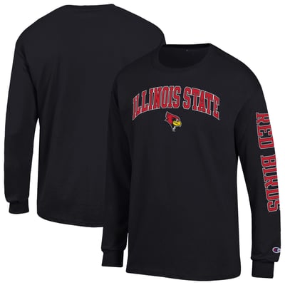 Illinois State Redbirds Champion Arch Logo Long Sleeve T-Shirt - Black