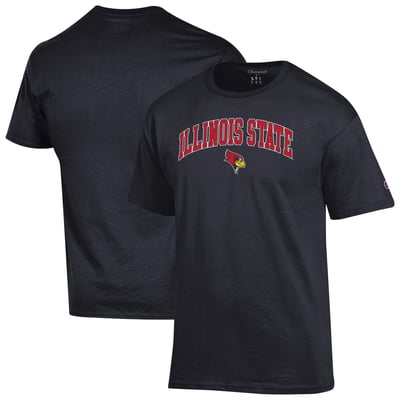 Illinois State Redbirds Champion Arch Logo T-Shirt - Black