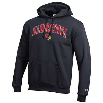 Illinois State Redbirds Champion Powerblend Hoodie - Black