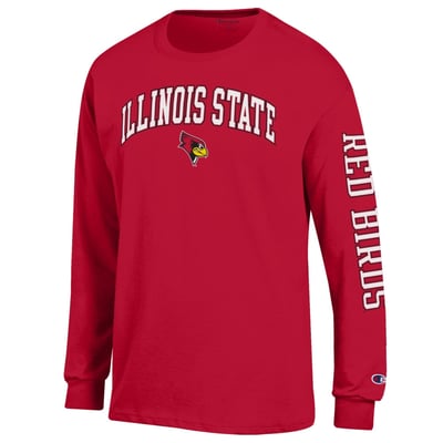 Illinois State Redbirds Champion Arch Logo Long Sleeve T-Shirt - Scarlet