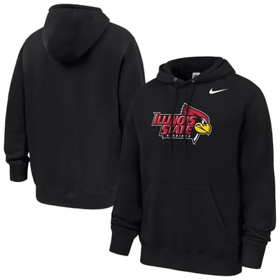 Illinois State Redbirds Nike Club Fleece Hoodie - Black