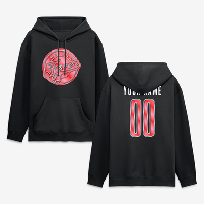Indiana Fever Big & Tall Forged Mascot Personalized Name & Number Hoodie - Black