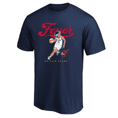 Caitlin Clark Indiana Fever Fanatics Big & Tall Caricature T-Shirt - Navy