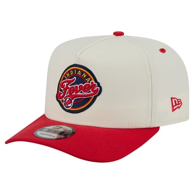 Indiana Fever New Era Wordmark 9FIFTY A-Frame Snapback Hat - Cream
