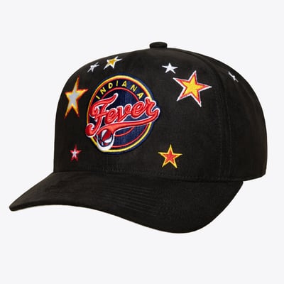  Indiana Fever Mitchell & Ness Unisex Star Splash Pro Adjustable Hat - Black