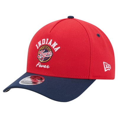 Indiana Fever New Era Arch 9FORTY A-Frame M-Crown Adjustable Hat - Red/Navy