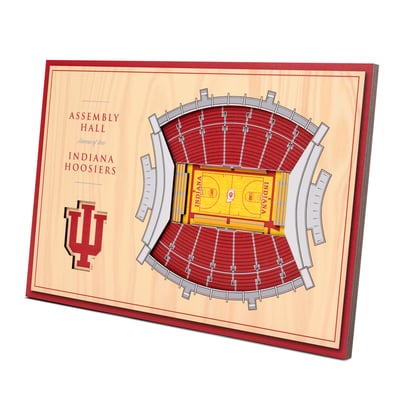 Indiana Hoosiers Fanpoint 14'' x 10.5'' 3D StadiumView Desktop Display