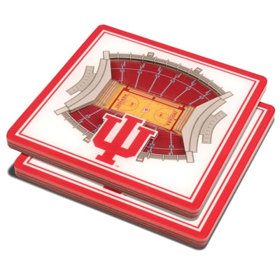 Indiana Hoosiers Fanpoint 3D StadiumView Coasters