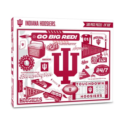 Indiana Hoosiers Fanpoint 500-Piece Scrapbook Puzzle