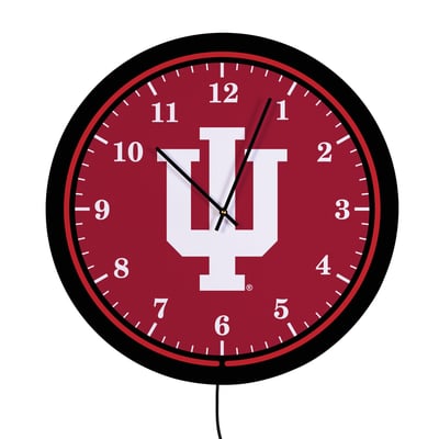 Indiana Hoosiers 18" Lighted Round LED Wall Clock