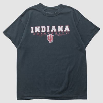 Indiana Hoosiers 2000s T-shirt - Black - L by Fanatics Real Vintage