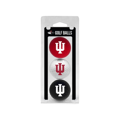Indiana Hoosiers 3-Pack Multi-Colored Team Golf Ball Set