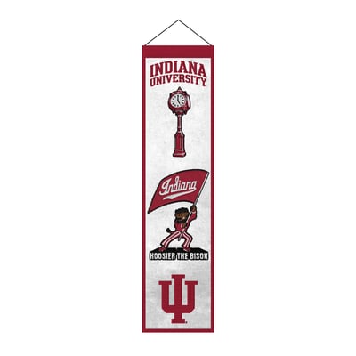 Indiana Hoosiers 8" x 32" Icons Banner