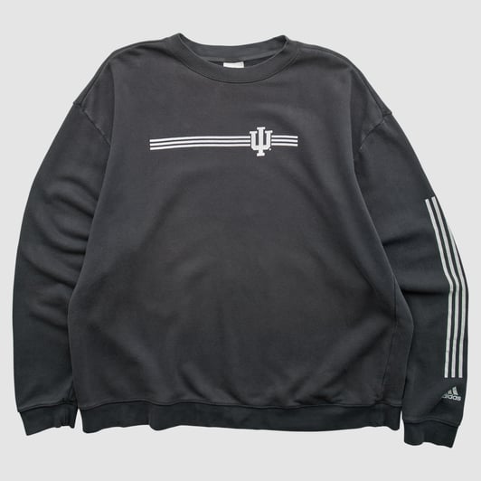 Indiana Hoosiers Adidas 2000s Long Sleeve T-shirt - Black - 3XL by Fanatics Real Vintage