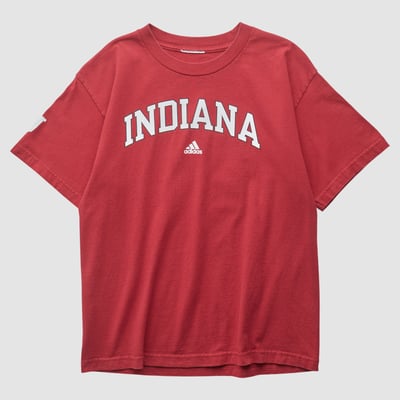 Indiana Hoosiers Adidas 2010s T-shirt - Red - S by Fanatics Real Vintage