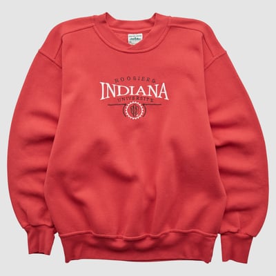 Indiana Hoosiers Briar Creek 90s Pullover Sweatshirt - Red - XS by Fanatics Real Vintage