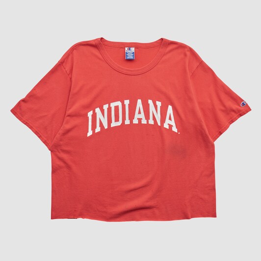 Indiana Hoosiers Champion 90s T-shirt - Red - L by Fanatics Real Vintage
