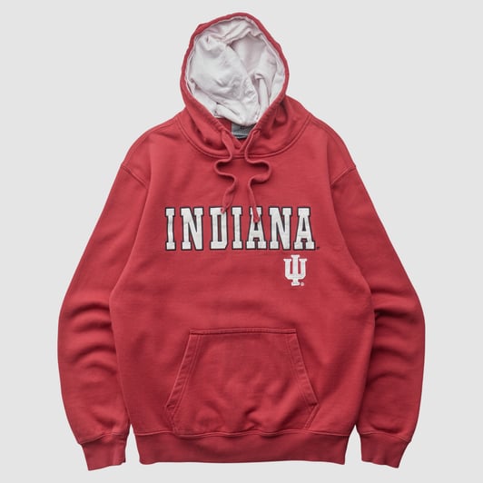 Indiana Hoosiers Colosseum 2010s Hooded Pullover Sweatshirt - Red - S by Fanatics Real Vintage