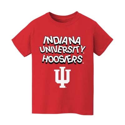 Indiana Hoosiers Vive La Fete Infant Mascot & Name T-Shirt - Crimson