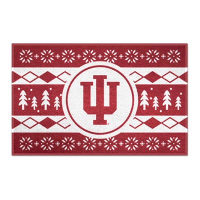Indiana Hoosiers Logo Brands 19" x 30" Holiday Sweater Starter Mat