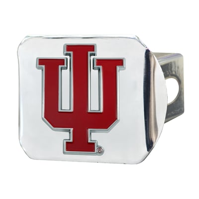 Indiana Hoosiers Logo Brands Chrome Hitch Cover