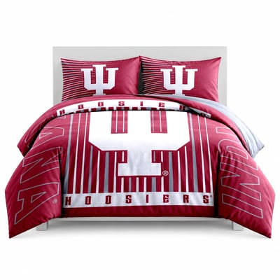 Indiana Hoosiers Logo Brands Momentum 5-Piece Full/Queen Bedding Set