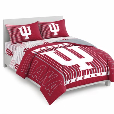 Logo Brands Indiana Hoosiers Momentum Bed In A Bag - Queen