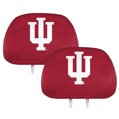 Indiana Hoosiers Logo Brands Printed Two-Pack Headrest Covers