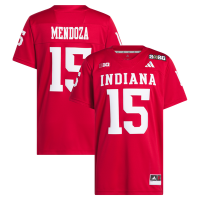 Fernando Mendoza Indiana Hoosiers adidas 2026 CFP Playoff Premier Jersey - Crimson