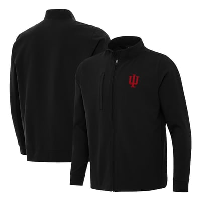 Indiana Hoosiers Antigua Regard Full-Zip Jacket - Black