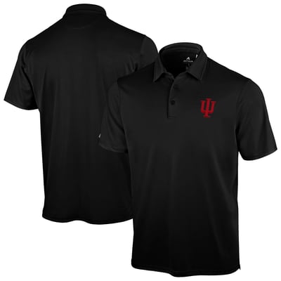 Indiana Hoosiers Antigua Unshakeable Solid Polo - Black